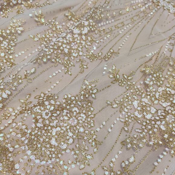 Hello Molly Match Me Dress Size M Pale Pink Wedding Dance Sparkly Fairy Romantic - Picture 6 of 16